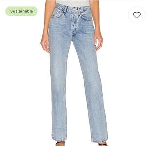 Agolde Lana Straight Jeans in Fiction